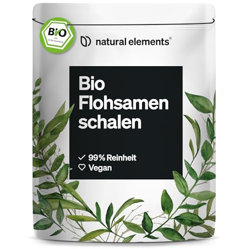 Bio Flohsamenschalen – 500g Beutel – 99+% Reinheit, biozertifiziert, vegan – Low-Carb, ballaststoffreich, glutenfrei – ohne unnötige Zusätze, laborgeprüfte Qualität