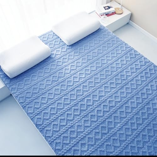 Japanische atmungsaktive Schlafmatte, 5cm dicke Faser Baumwolle Futon Matratze, Roll Up Bett Matte, Faltbare Tatami Matte für Sofa Liege Camping Schlafsaal