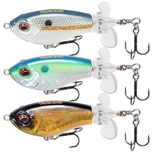 TRUSCEND Angelköder Kunstköder Fische Topwater Köder Angeln Set Hecht Zander Forellen Köder Swimbait Wobbler Langsam Sinkend Süßwasser Salzwasser Angelset Angeln Geschenk