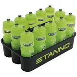 Stanno Flaschenträgerset - 12 hochwertige 0,75L Flaschen - Langlebig und tragbar - Schwarzes Design - Ideal für Sportmannschaften und Trainingskurse - No Colour - Maat One size