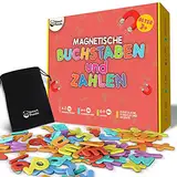 Smart Panda Magnetische Buchstaben und Zahlen für Kinder - Magnetisches Alphabet-Set - Kühlschrankmagneten für Kinder, ABC-Lernspiele für Kleinkinder zum Buchstabieren Lernen, Lesen und Phonetik üben