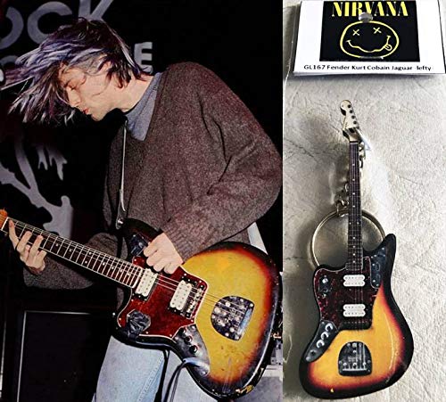 Schlüsselanhänger Gitarre Fender Kurt Cobain Jaguar Lefty Nirvana