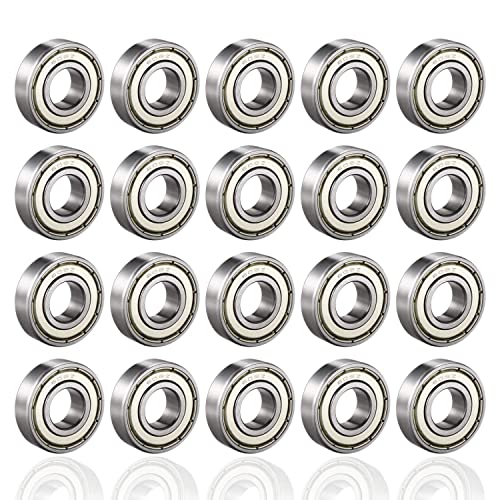 20 Pack 608 ZZ Kugellager, 608zz Metall Double Shielded Miniatur Rillenkugellager (8mm x 22mm x 7mm) (20 Pack 608 ZZ)