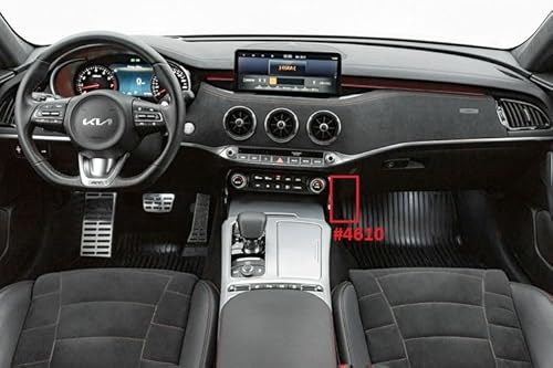 KUDA Handyhalterung passend für Kia Stinger (CK) ab 2017 - Telefonkonsole für Smartphones, Handy, Navi und mehr - Kunstlederkonsole, schwarz, 4615