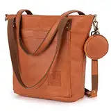 Berliner Bags Vintage Schultertasche Verona, Henkeltasche aus Leder, Handtasche für Frauen - Braun