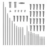 1 Set Sopransaxophon-Reparaturteile, Saxophon-Reparaturwerkzeug, Stahlsaxophon-Zubehör, Holzblasinstrument-Ersatzteile