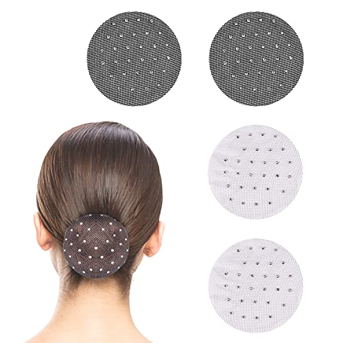 iTYOOS 4 Stück Dutt Netz, Haarnetz, Dutt Netz Kinder, Bun Elastisches Haarnetz, Elastisches Haarnetz, Knotennetz Frisurenhilfe Bun für Balletttanz Dance Tänzer, Nurse, Perücke und Haarfixierung