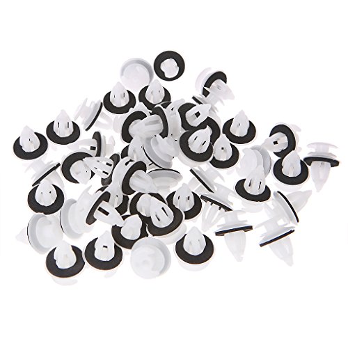 Cuigu 50 Stück Türverkleidungsclips mit Dichtungsring für E34 E36 E38 E39 E46 M3 M5 Z3 X5