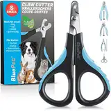 BluePet Kleine Krallenschere Katze & Hunde, Welpen & Kleintiere I Ideal für eng sitzende Katzenkrallen I Mini Krallenschneider & Katzen Nagelschere gegen Kratzen am Sofa