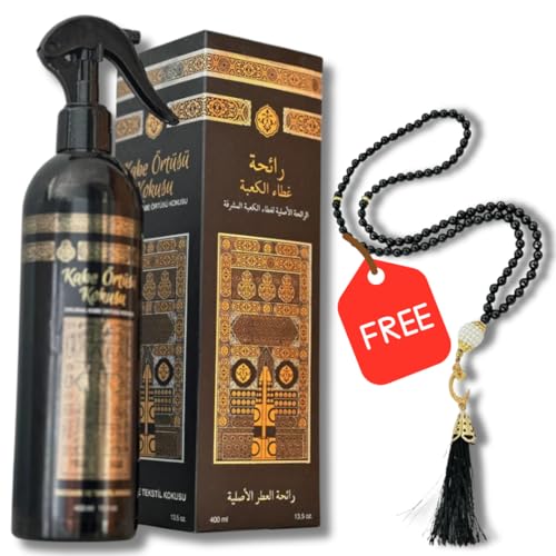 Duft der Kaaba Premium Raumspray + Gebetskette islam Geschenke Lufterfrischer Kaaba's Cover Essence