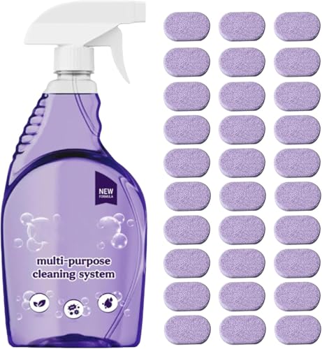 Dr Clean Spray Cleaner for Ovens, Backofen Reiniger, Reinigungsspray für schnelle Fleckenentfernung, Ofenreiniger Grillreiniger extra stark(1 Flasche + 30 Tabletten)