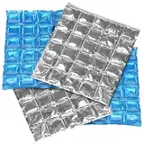 PEARL Kühlbeutel: 4er-Set flexible Kühlkissen mit Kühlzellen, wiederverwendbar, 30x25 cm (Kühler, Kühlkompressen, Kühlmanschette)