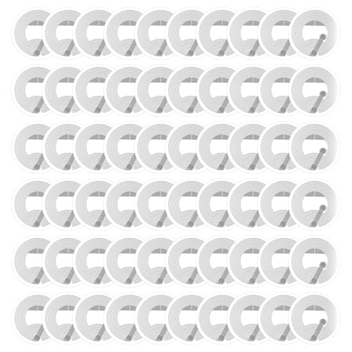 60 Stück Nfc Sticker Nfc Chip Nfc Tags 213 Weißes Etikett Nfc Tag Sticker Programmierbar Identifizierung, Fälschungsschutz, Rückverfolgbarkeit Funktioniert mit Allen Nfc-Fähigen Telefonen und Geräten
