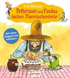 Pettersson und Findus backen Pfannkuchentorte: Mit vielen Klappen und Schiebern. Pappbilderbuch zum Mitmachen mit lustiger Geburtstags-Geschichte von Sven Nordqvist für Kinder ab 2 Jahren