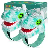 Fygurso Dinosaurier-Funkgeräte für Kinder, Kinderspielzeug für Jungen und Mädchen im Alter von 3 bis 8 Jahren für Outdoor-Abenteuer, Camping, Halloween, Weihnachten (1000 m Reichweite, 2 Pack)