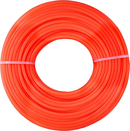 CON:P Trimmerfaden 2,4 mm x 25 m - Ersatz-Faden für Rasentrimmer-Spulen - Runder Querschnitt - rot / Mähfaden / Trimmerschnur für Motorsense / CMB322425