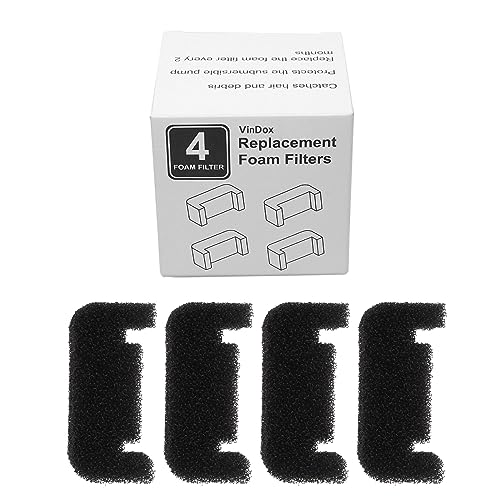 DABAIXIONG 4-Pack Schwammfilter Für Katzenbrunnen Ersatzschaumfilter Vorfilterschaum Für Haustierhundtrinkfontänen