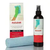 ALCLEAR 721KR Küchenfrontenreiniger 250ml mit Profi Mikrofasertuch, reinigt Hochglanz lackierte Küchen streifenfrei, gegen Schmutz, Fingerabdrücke & Fett, Schwarz/Blau, 1 Stück (1er Pack)