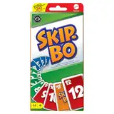 Mattel Games Skip-BO, Kartenspiele für die Famile, Perfekt als Kinderspiel, Reisespiel oder Spiel für Erwachsene, Gesellschaftsspiel, für 2-6 Spieler, ab 7 Jahren, 52370