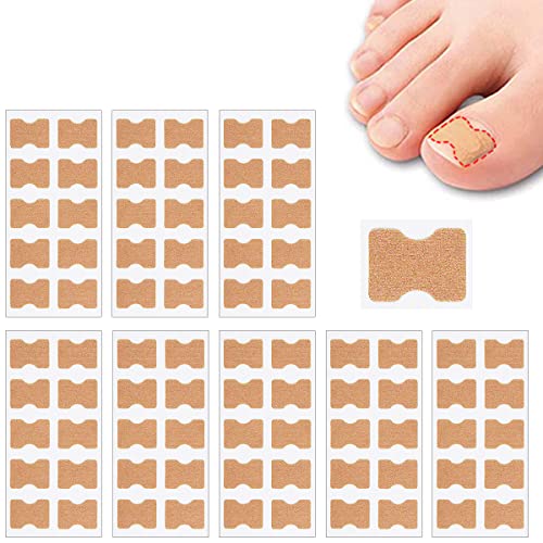 80 PCS Zehennagel Patch, Eingewachsene Zehennägel Korrektur Aufkleber, Zehennägel Korrektur Patch, Korrektor Pediküre Werkzeugen, Pediküre Aufkleber Zehennagel Elastische Patch