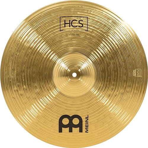 Meinl Cymbals HCS Crash-Ride — 18 Zoll (Video) Schlagzeug Becken (45,72cm) Messing, Traditionelles Finish (HCS18CR)