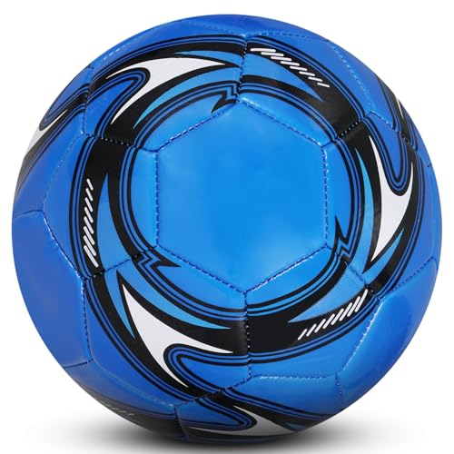 KWJEIULSOQ Fußball Kinder Unisex Professioneller FußBall Leder Größe 5, Offizieller Training Fusball, Fusball Größe 5 für Profis & Anfänger, Fußbälle für Jugendliche und Erwachsene Outdoor-Indoor