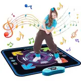 FUCEORUY Tanzmatte Spielzeug für Mädchen Jungen Musikmatte Spielzeuge 3 Spielmodi Tanzmatte Kinder LED Lichter Musical Tanzspiel Weihnachten Geburtstags Geschenke für 3 4 5 6 7 8 9 10+ Jahre alte