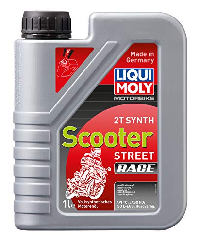 LIQUI MOLY Motorbike 2T Synth Scooter Race | 1 L | Motorrad 2-Takt-Öl | Art.-Nr.: 1053, farblos