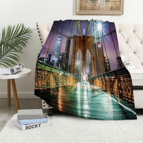 MAAPCHP Kuscheldecke Flauschig Decke Fleecedecke Leere Fußgängerpromenade auf der Brook Wohndecke Warm Winter Weich,Decke Couch Blanket,Wohn- & Kuscheldecken 76 x 100 cm,Sofa überwurfdecke