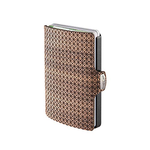 I-CLIP Original Nussbaumholz - Slim Wallet - Mini Geldbeutel - Geldbörse - Kartenetui - Wallet - Damen - Herren - veganes Geschenk - Nut Tree