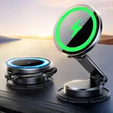 JOYROOM MagSafe Autohalterung mit Ladefunktion für Armaturenbrett [Vollmetall & Faltbar] 15W MagSafe Ladegerät Auto, Magnetische Wireless Charger Auto für iPhone 16 15 14 13 12 Pro Max Plus