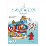 Lutz Mauder 38 hautfreundliche Kinder Tattoos, Feuerwehr, Löschfahrzeug, Hubschrauber, Kindertattoos MADE IN GERMANY, Tattoo Kinder, Vegan, plasikfrei verpackt, unbedenklich