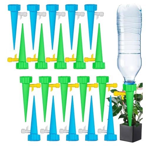 Automatische Bewässerung Set, 20 Stück Einstellbar Pflanzen Bewässerungsgeräte für Garten Balkon, Topfpflanzen, Gartenpflanzen Blumen Outdoor Zimmerpflanzen