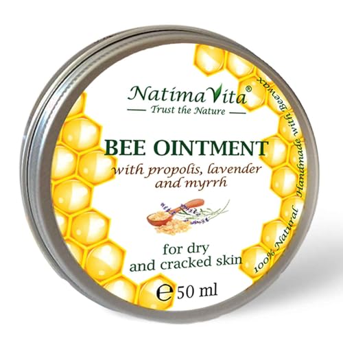 Propolis creme - 50 ml, 100% natürliche Propolis Salbe gegen Hautirritationen, trockene und rissige Haut, Intensive Harzsalbe, Bienensalbe gegen Juckreiz (1er Pack)
