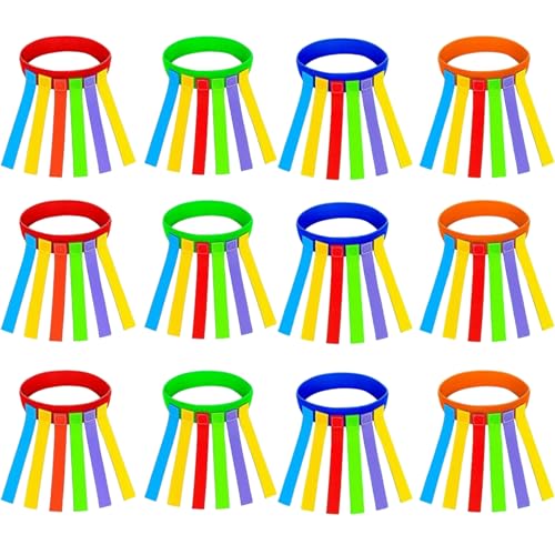 Csafyrt Catch Tail Game Belt 12pcs lustige Outdoor -Aktivitäten Interaktive Feldtagsspiele für Kinder für Versammlungen Parks Wiedervereinigungen Geburtstagsfeiern Camping