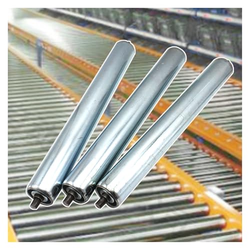 förderrollen 3 Stück robuste Industrie-Förderrollen, 2,5 cm, 3,3 cm, 3,8 cm, 5,1 cm, 6,1 cm Durchmesser, Edelstahlwalze for manuelle Spindelmäher, Walzen for landwirtschaftliche Fabriken, Lagerhäuser(