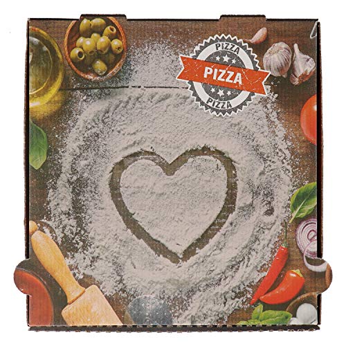 100 Pizzakartons Francia "Herz", FSC®-zertifiziert (30x30x4cm)