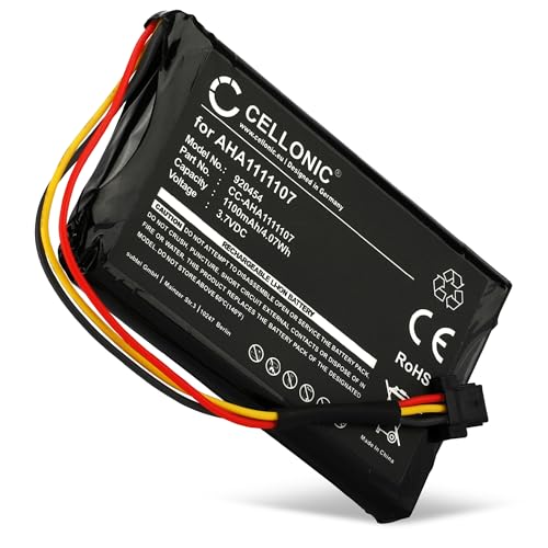 CELLONIC® GPS Ersatz Akku AHA1111107, AHA11111010, P6 - Ersatzakku für Tomtom Go Essential/Go 6100 / Go 620 / Go 610 / Go 600 | (4FA60) Navigationsgerät 1100mAh Navi Batterie