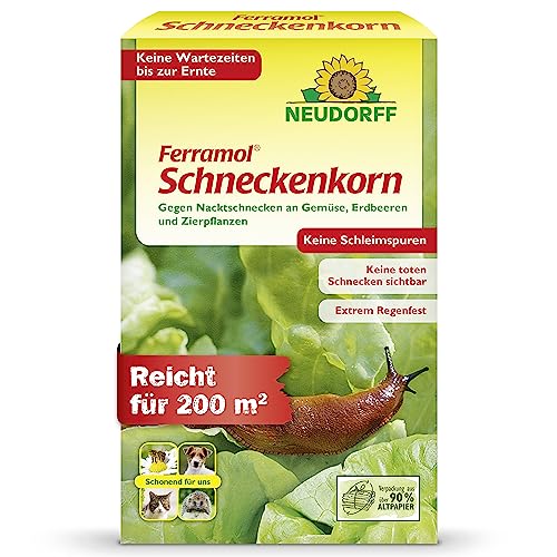 Neudorff Ferramol Schneckenkorn. Zuverlässiger und schneller Schneckenschutz. Als wirksames Mittel zur Schneckenabwehr auch für den ökologischen Landbau geeignet, 1x 1Kg