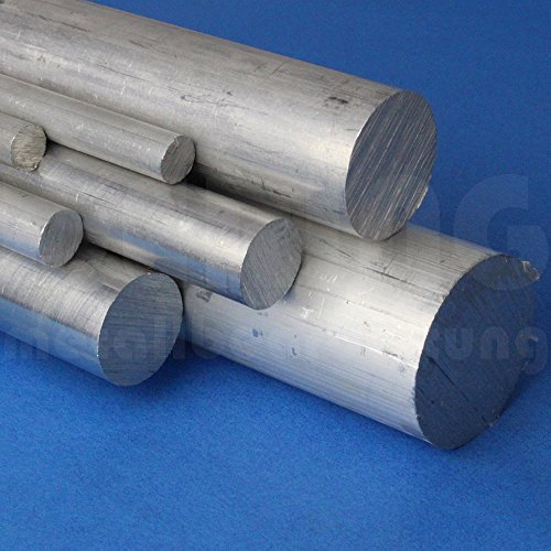 Aluminium Rundmaterial Ø 20 mm (Länge = 300 mm) AlMgSi | Rundstange Ø 20x300 mm | Aluminiumstange | Rundstab