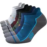 Cirorld Sneaker Socken Herren Dame, 6 Paar Atmungsaktiv Sportsocken Kurze Laufsocken, Anti-blasen Baumwolle Kompressionssocken für Laufen, Sport, Arbeit, Wandern, Radfahren, Unisex Bunt 47-50