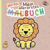 Kritzelbuch ab 1 Jahr: Erstes Malbuch mit 60 großen und einfachen Motive zum Kritzeln & Ausmalen für Kleinkinder ab 1 Jahr I Liebevoll gestaltet I Förderung Kreativität & Motorik