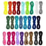 Paracord Set, Gukasxi 26 Stück 4mm Paracord Schnur 550 Paracord Seile, 26 Farben 10 Fuß Paracord Armband Paracord 550 Nylonseil Schnüre für Outdoor Sport DIY Armbänder Schlüsselanhänger Hundehalsband