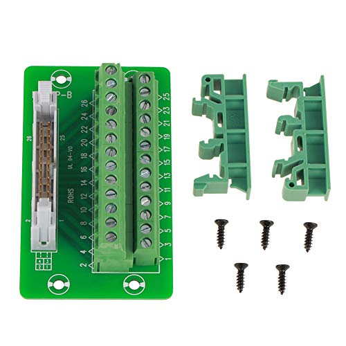 Idc26P Din-Schiene 26Pin 5Mm, 26-poliger Idc-Stecker Breakout Idc 2X13 Breakout-Mount-Schnittstellenmodul Stecker-Breakout-Board