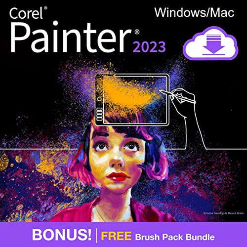 Corel Painter 2023 Standard, Software für digitales Malen,, Digitaler download