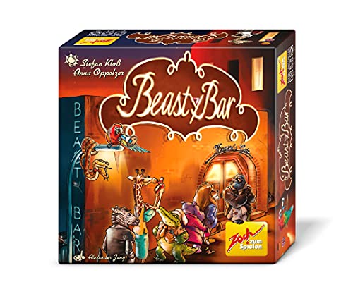 Zoch 601105155 Beasty Bar – Das bissige Kartenspiel, jetzt mit XXL-Karten in neuer Schachtelgröße, für 2 bis 4 Spieler, Strategiespiel, für Kinder ab 8 Jahren