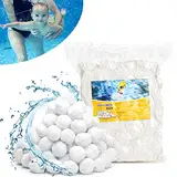 Filterbälle Pool Filterbälls Für Sandfilteranlage Pool 200g Filter Balls Für Pool Ersetzen Ersatz Für 5.6kg Filtersand Geeignet Für Pool Filter Schwimmbad Filteranlage Poolreinigung Pool Zubehör