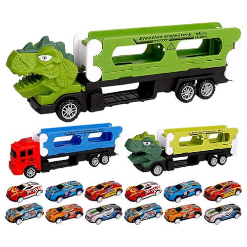 Dinosaur Carrier Truck, Dinosaur Car Toys, Transport Carrier Dinosaur Toys, Educational Toddler Dinosaur Truck, Dinosaur Transport Truck with, Learning Dinosaur Games, Toy Car Carrier for Kids