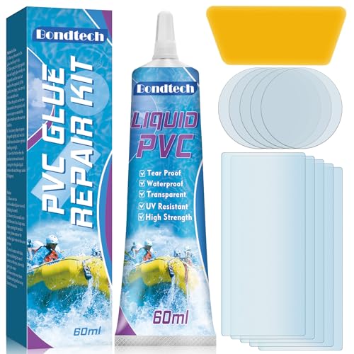 Bondtech Pool Reparaturset, Pool Flickzeug, Reparaturset für Luftbetten, Eine Vielzahl von Aufblasbaren Einschließlich Whirlpools, Oberirdische Pools, Langlebig (60ML)