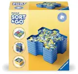 Ravensburger Sort your Puzzle - 6 stapelbare Puzzle-Sortierschalen zum einfachen Sortieren und Aufbewahren von Puzzleteilen, Ideales Zubehör für Puzzler, Geel